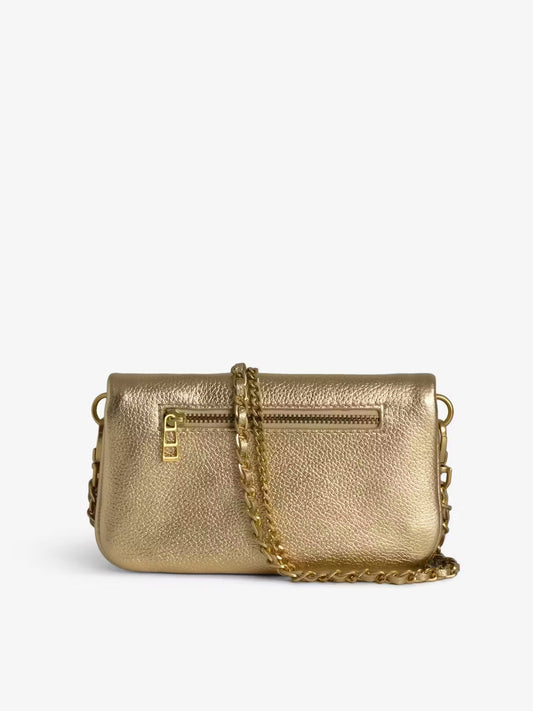 ZADIG & VOLTAIRE - Pochette rock Nano dorée