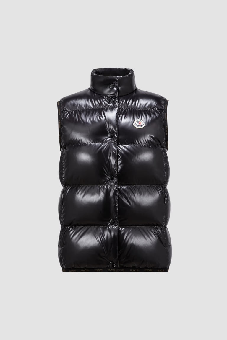 MONCLER - Manteau sans manches noir