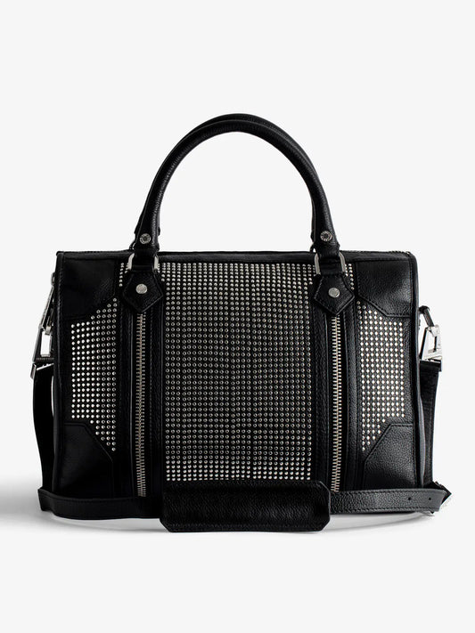 ZADIG & VOLTAIRE - Sac à main noir à clous