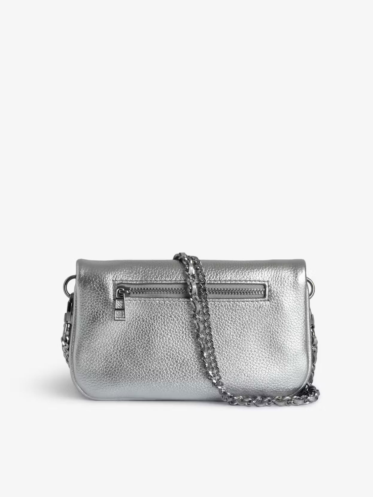 ZADIG & VOLTAIRE - Pochette rock Nano argentée
